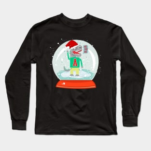 Dinosaur Snow Globe Long Sleeve T-Shirt